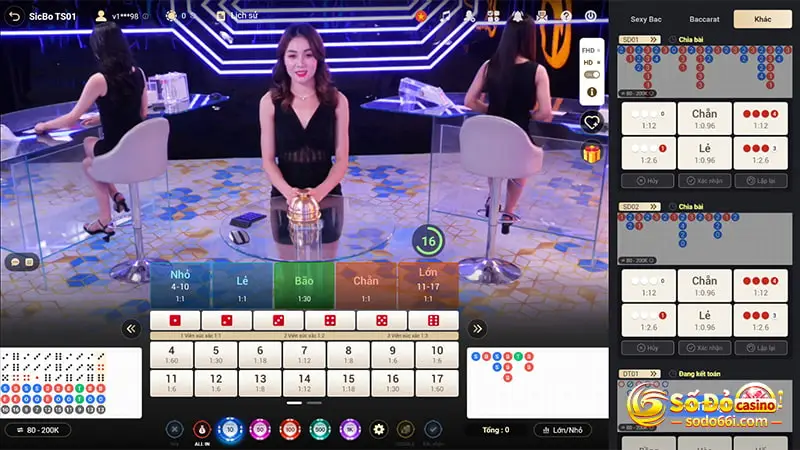 Tài xỉu online phiên bản live casino